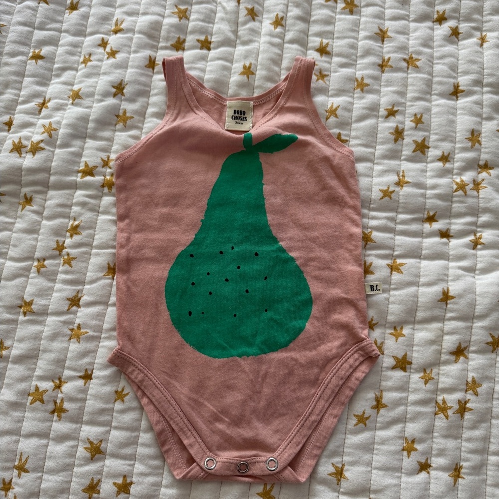 Bobo Choses Pink Pear Bodysuit